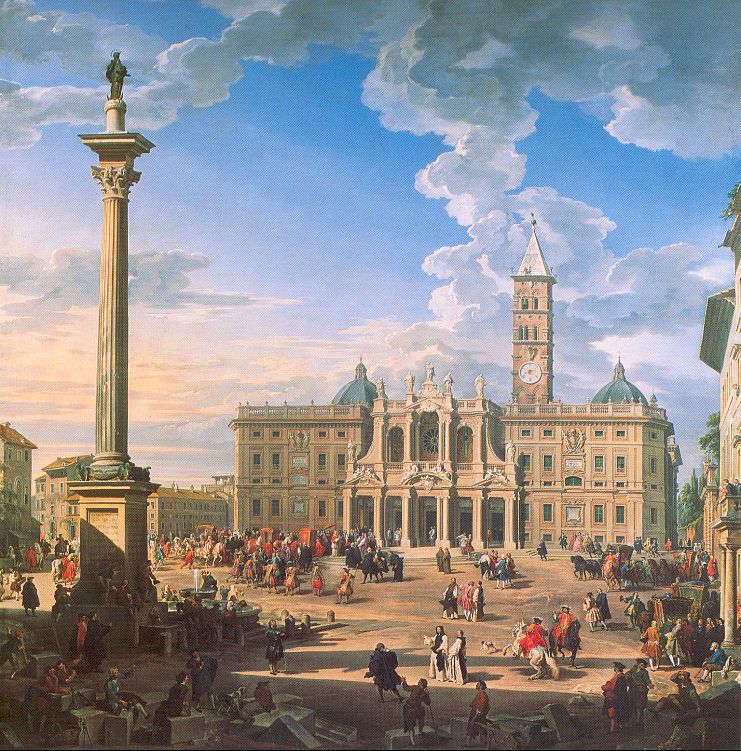 Panini, Giovanni Paolo The Plaza and Church of St. Maria Maggiore